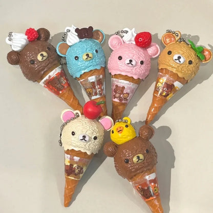Ice Cream Bear Mystery Keychain