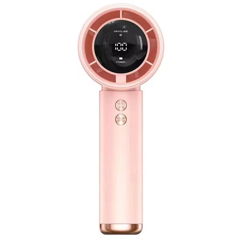 Handheld Fan Portable Turbo Fan Air Cooler 100-Speed Adjustment High-Speed Fans  Mini Hand fan for Home Travel Outdoor Camping